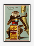 Monkey Coffee Poster