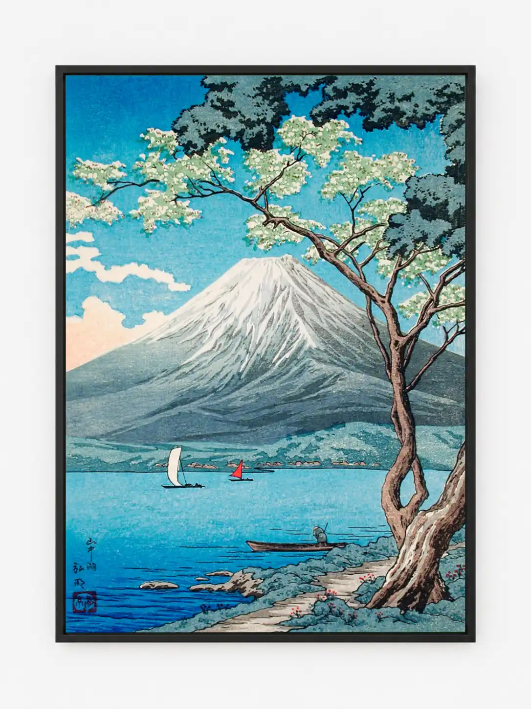 Mount Fuji from Lake Yamanaka Poster